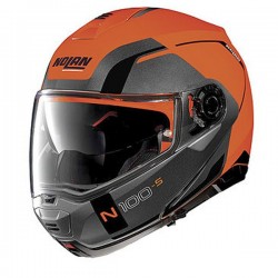 Casca moto flip-up Nolan N100-5 Consistency N Com Led Orange