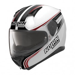 Casca moto integrala Nolan N87 Rapid N Com Flat Metal White