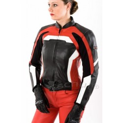 Geaca moto de dama Tschul Sporty Red
