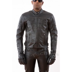 Geaca moto piele Tschul Baron Black