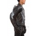 Geaca moto piele Tschul "Carbon" Silver Grey